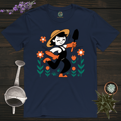 Sproutsmith T-Shirt Navy / S Dancing Gardener T-Shirt