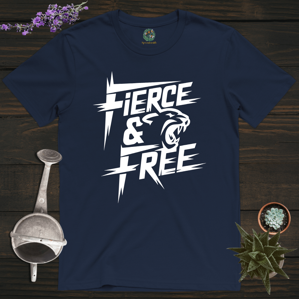 Sproutsmith T-Shirt Navy / S Fierce and Free T-Shirt