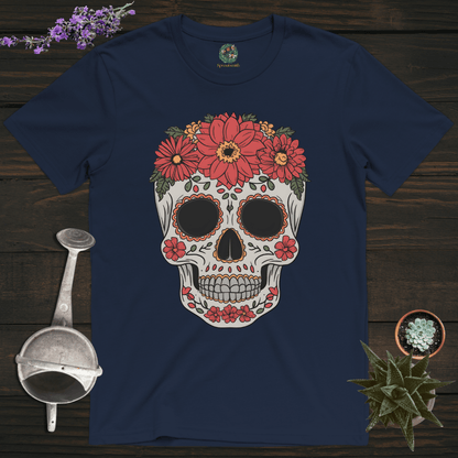 Sproutsmith T-Shirt Navy / S Floral Skull T-Shirt