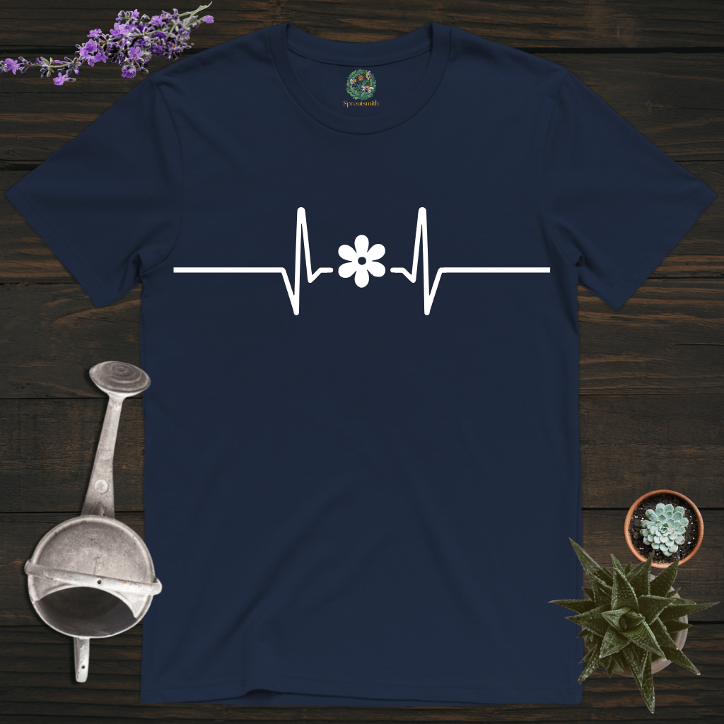 Sproutsmith T-Shirt Navy / S Flower Heartbeat T-Shirt