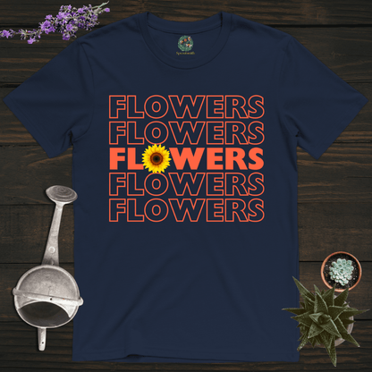 Sproutsmith T-Shirt Navy / S Flowers Flowers T-Shirt