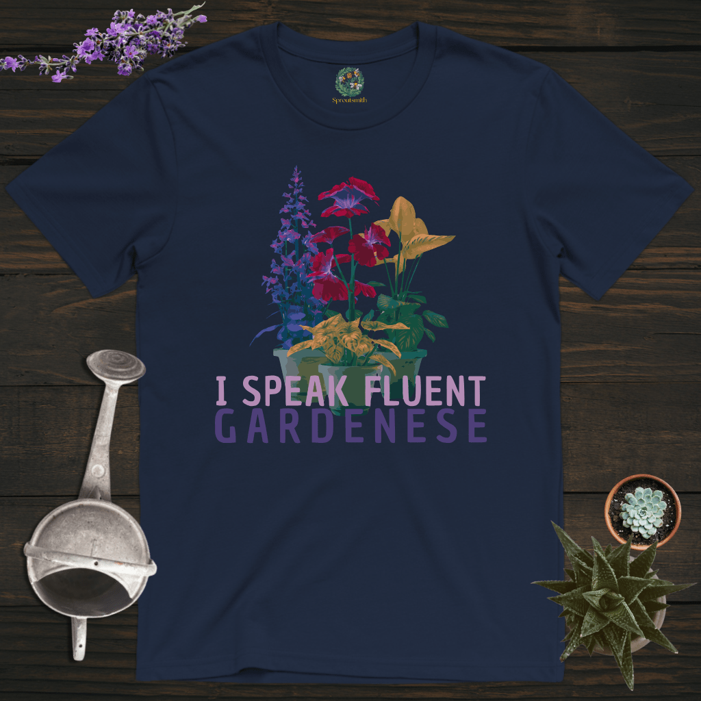 Sproutsmith T-Shirt Navy / S Fluent Gardenese T-Shirt