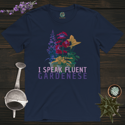 Sproutsmith T-Shirt Navy / S Fluent Gardenese T-Shirt