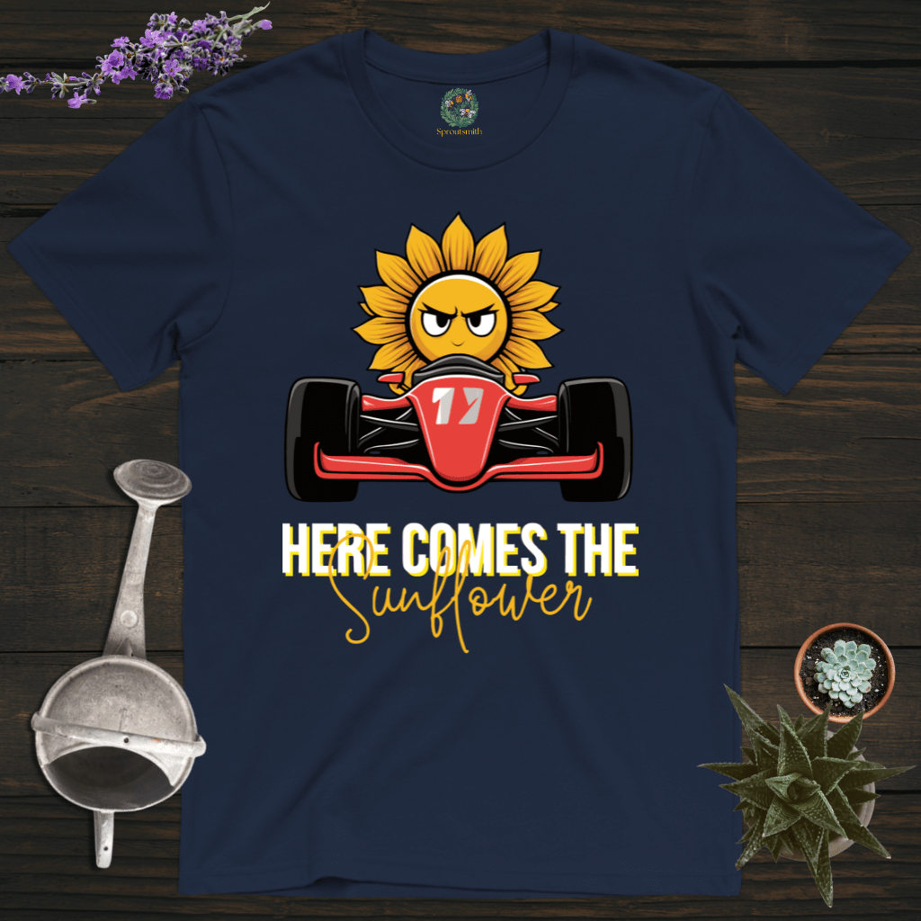 Sproutsmith T-Shirt Navy / S Here Comes the Sunflower T-Shirt