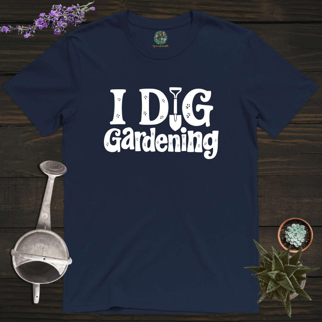 Sproutsmith T-Shirt Navy / S I Dig Gardening T-Shirt