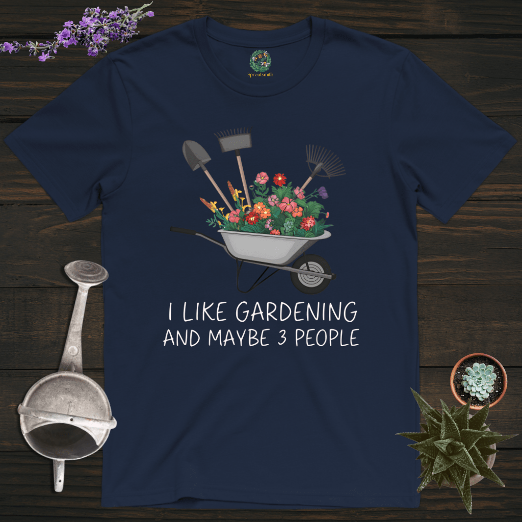 Sproutsmith T-Shirt Navy / S I Like Gardening T-Shirt