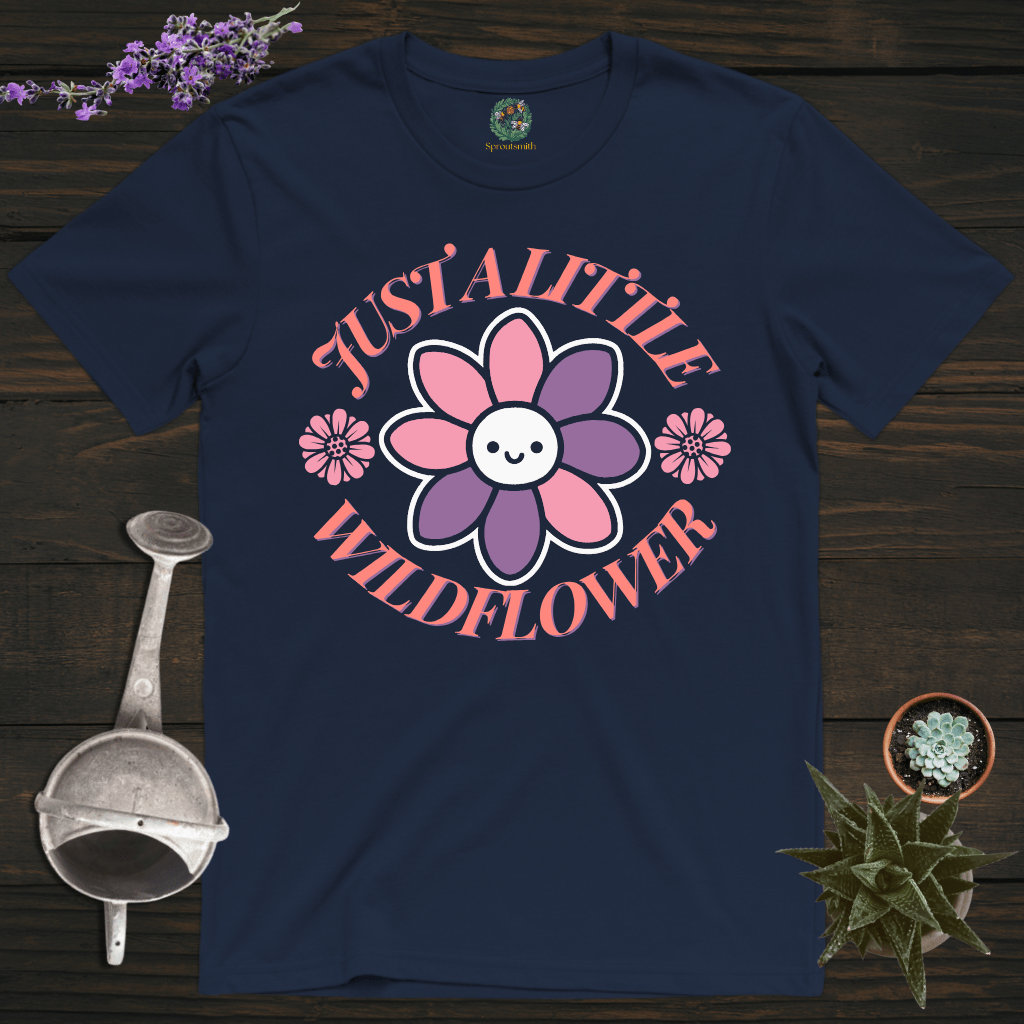 Sproutsmith T-Shirt Navy / S Just a Little Wildflower T-Shirt