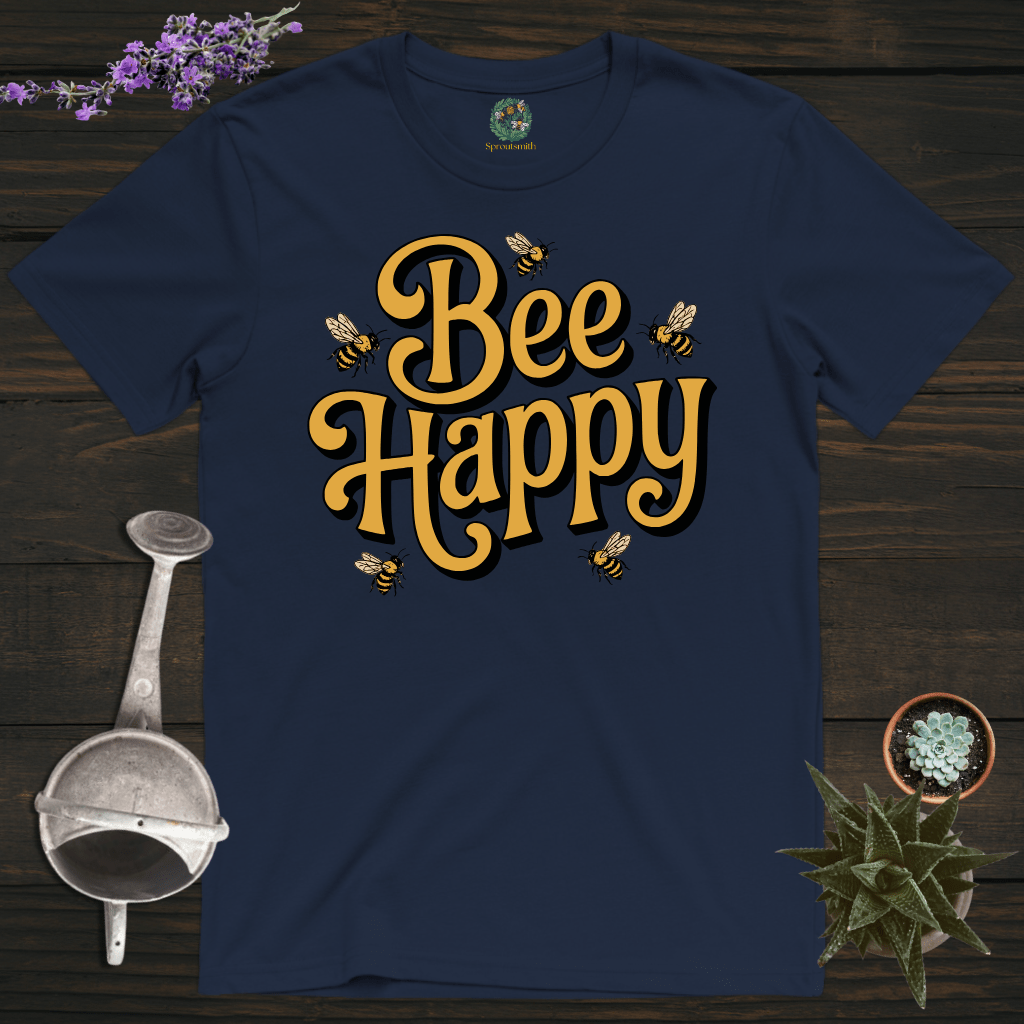 Sproutsmith T-Shirt Navy / S Just Bee Happy T-Shirt