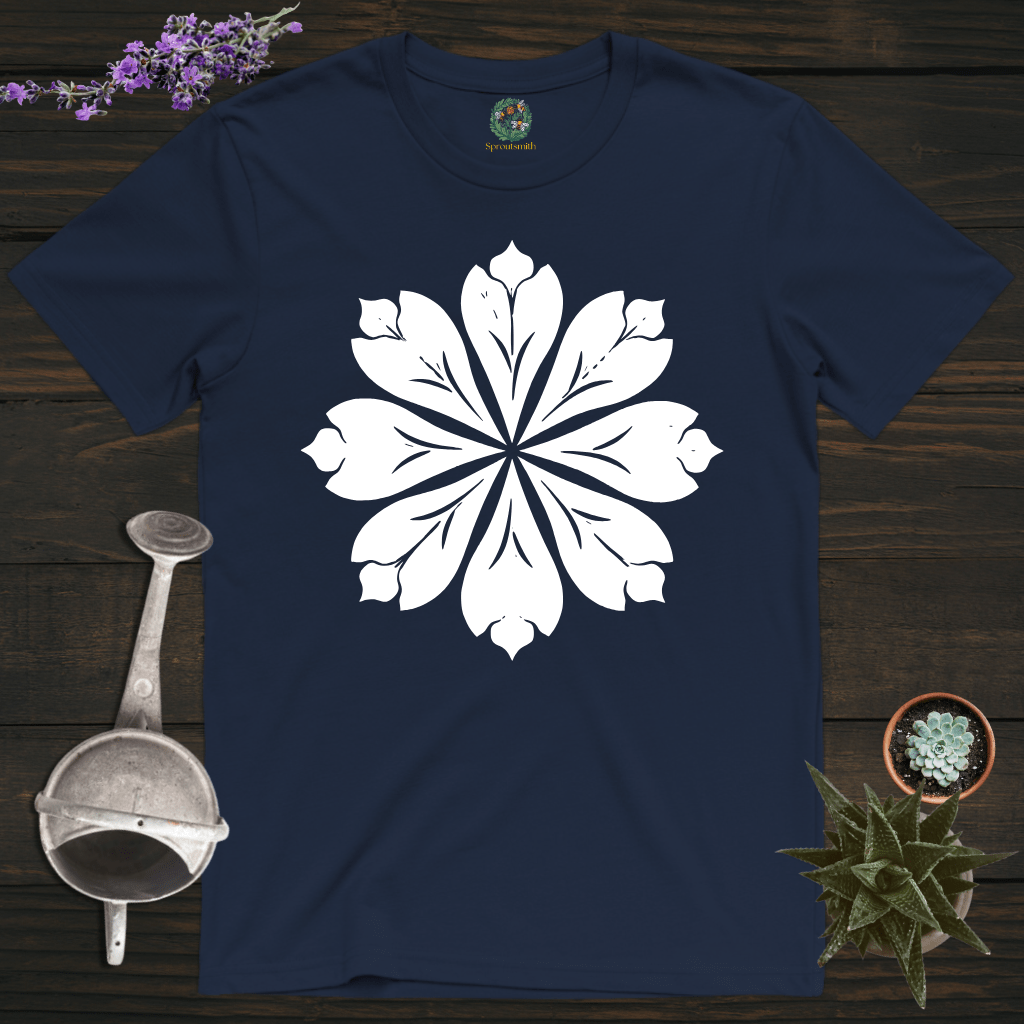 Sproutsmith T-Shirt Navy / S Leaf Motif T-Shirt