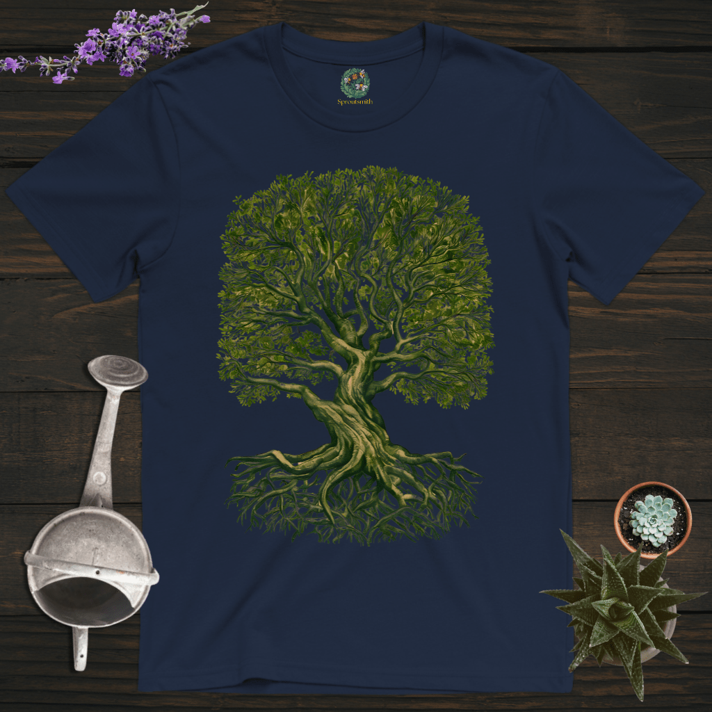 Sproutsmith T-Shirt Navy / S Monochrome Tree T-Shirt