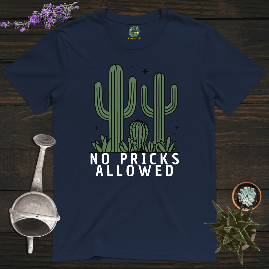 Sproutsmith T-Shirt Navy / S No Pricks Allowed T-Shirt