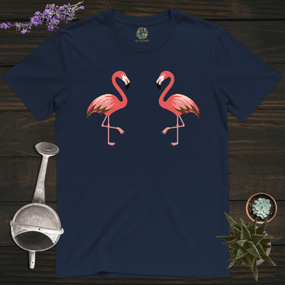Sproutsmith T-Shirt Navy / S Pink Flamingo T-Shirt
