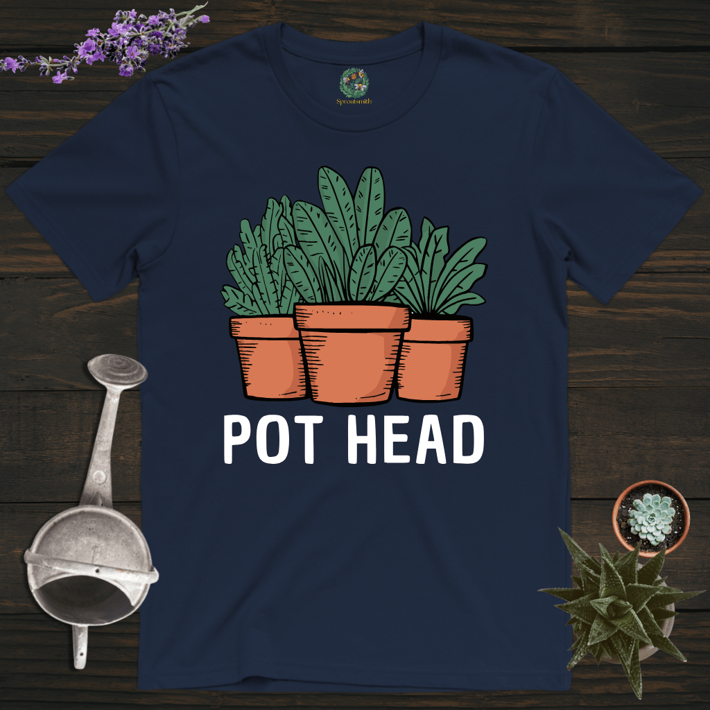 Sproutsmith T-Shirt Navy / S Pot Head T-Shirt