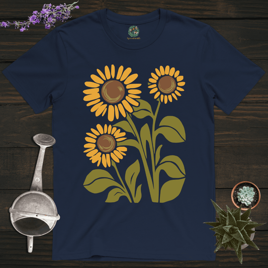 Sproutsmith T-Shirt Navy / S Retro Sunflowers T-Shirt