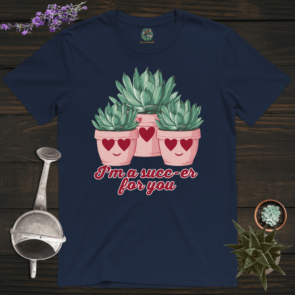 Sproutsmith T-Shirt Navy / S Succ-er For You T-Shirt