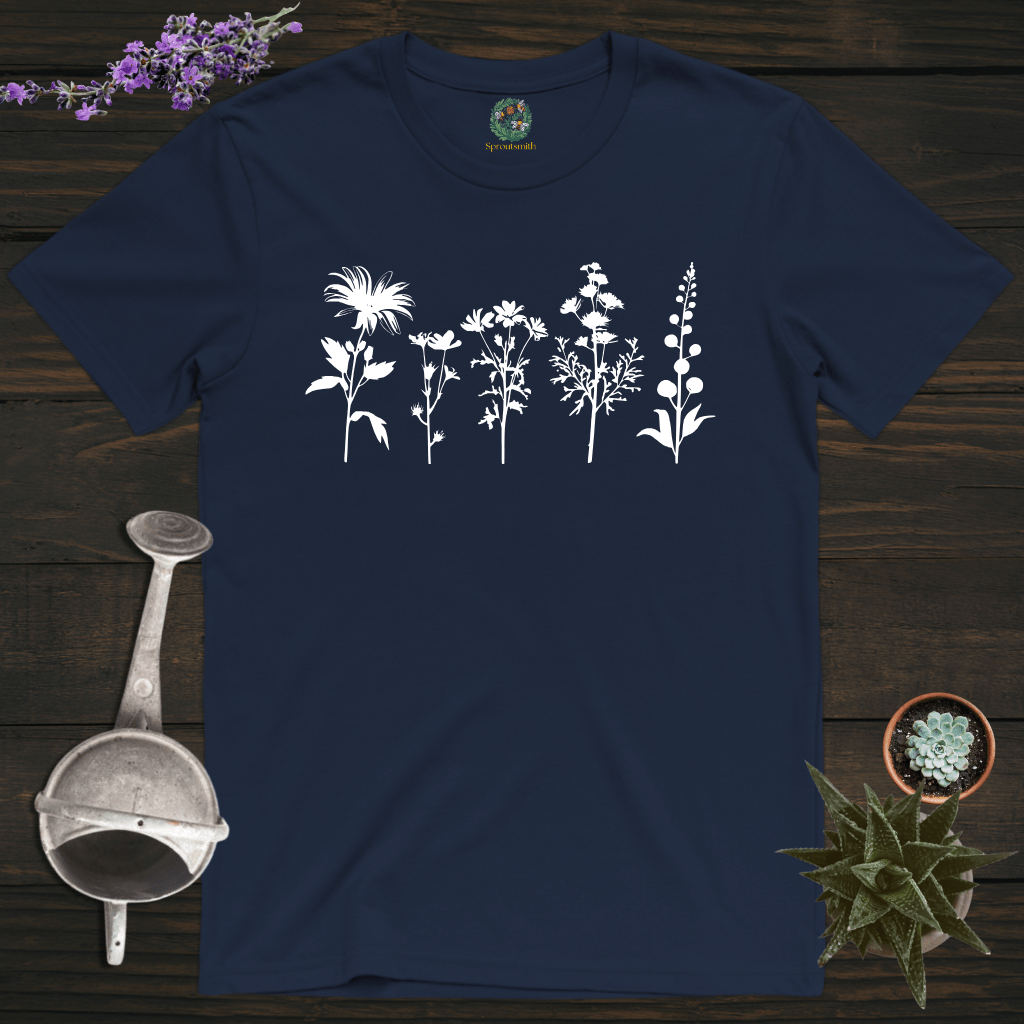 Sproutsmith T-Shirt Navy / S Wild Flowers T-Shirt