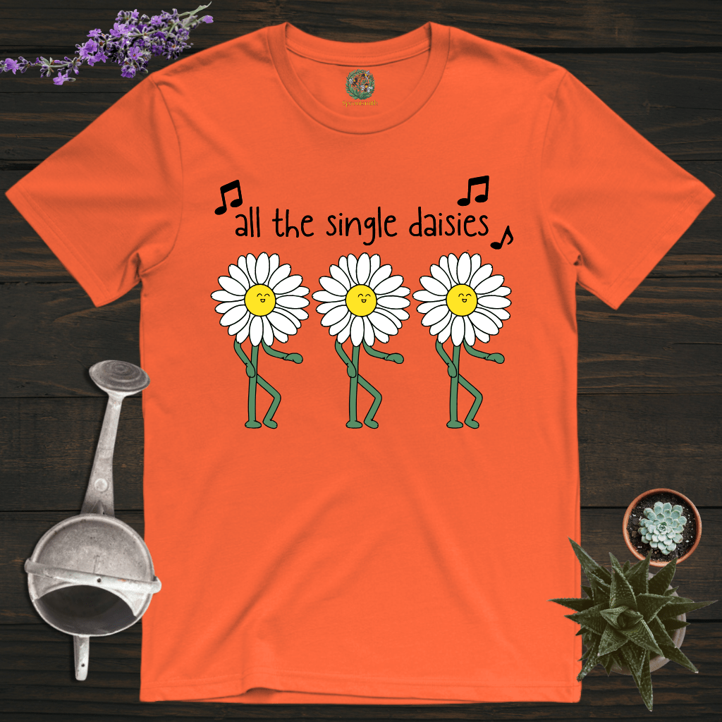 Sproutsmith T-Shirt Orange / S All the Single Daisies T-Shirt