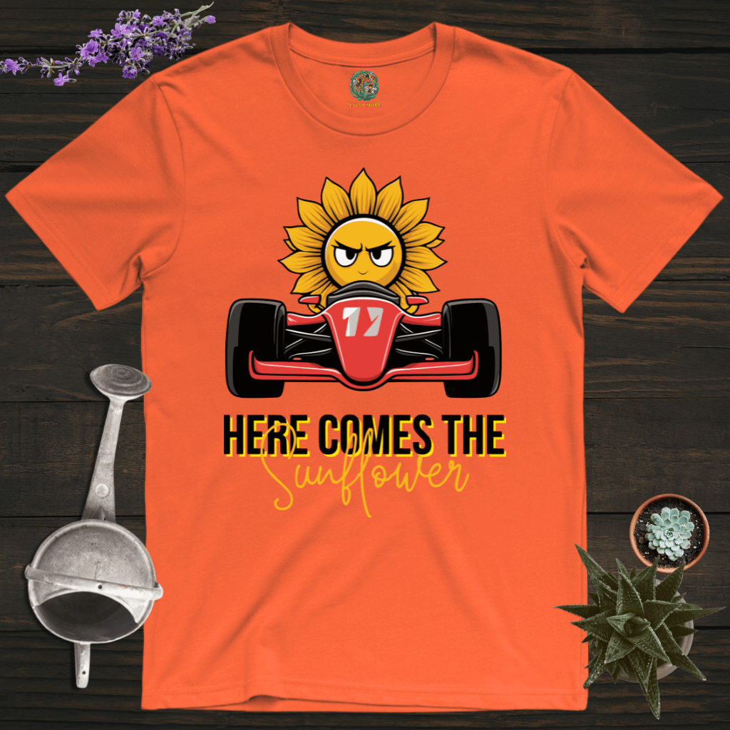Sproutsmith T-Shirt Orange / S Here Comes the Sunflower T-Shirt