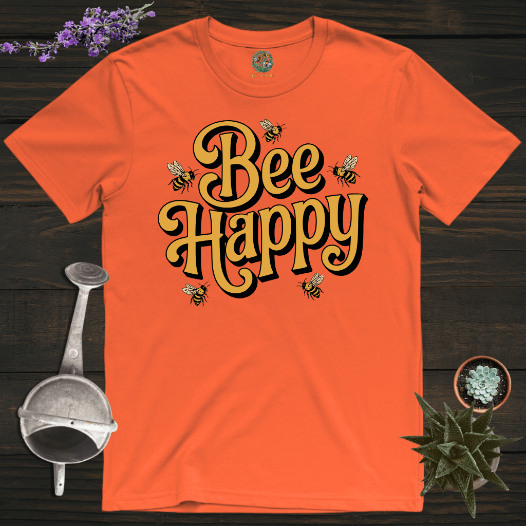 Sproutsmith T-Shirt Orange / S Just Bee Happy T-Shirt