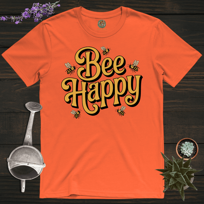 Sproutsmith T-Shirt Orange / S Just Bee Happy T-Shirt