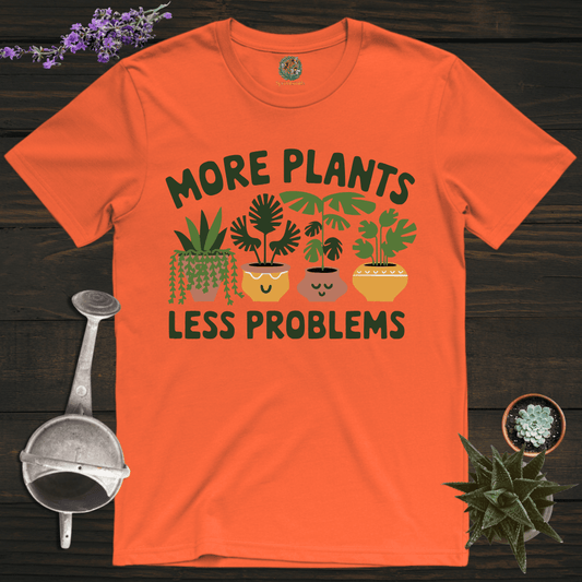 Sproutsmith T-Shirt Orange / S More Plants Less Problems T-Shirt
