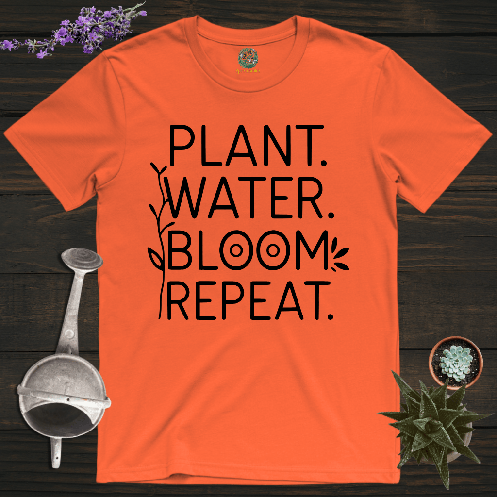 Sproutsmith T-Shirt Orange / S Plant Water Bloom Repeat T-Shirt