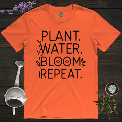 Sproutsmith T-Shirt Orange / S Plant Water Bloom Repeat T-Shirt