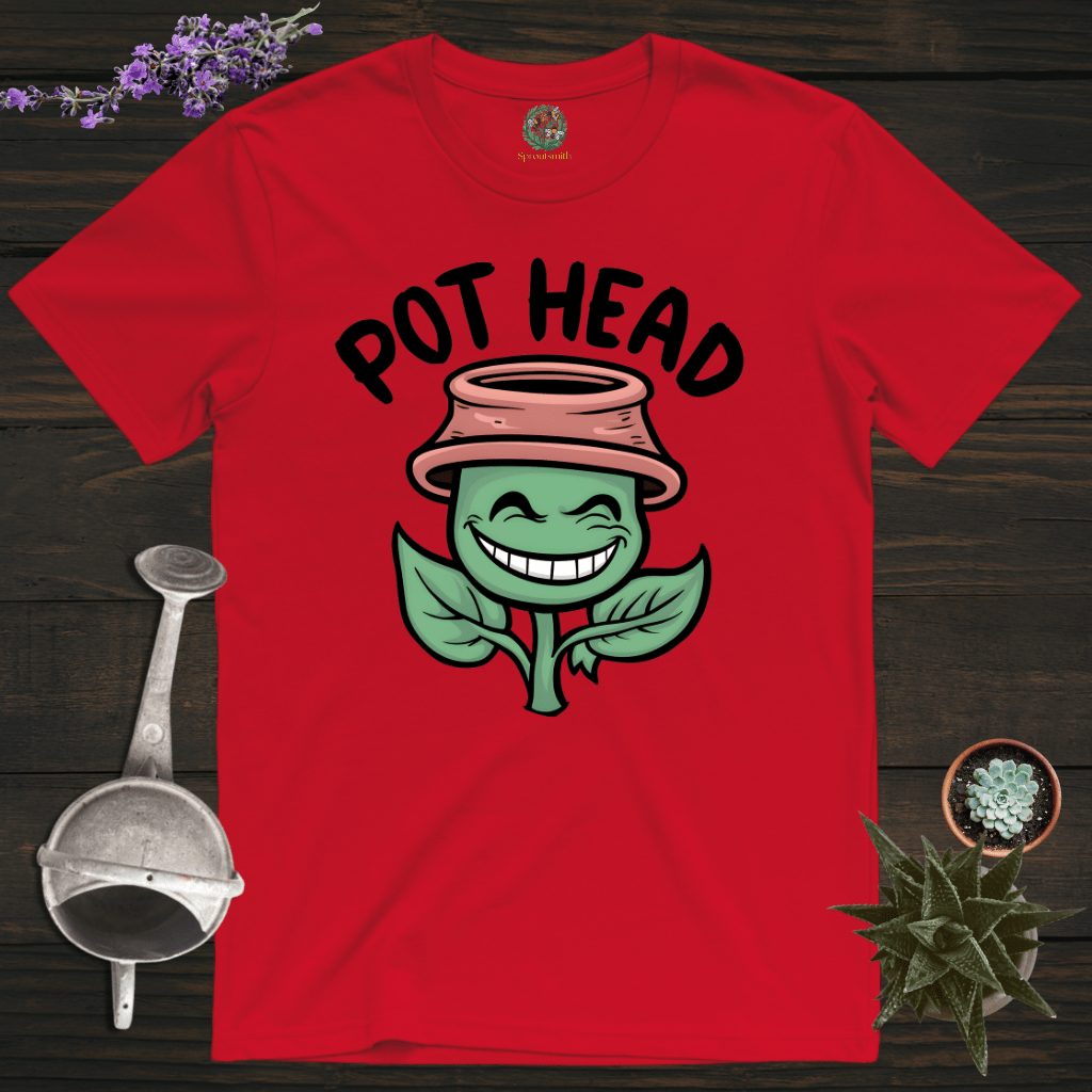 Sproutsmith T-Shirt Red / S A Pot Head T-Shirt