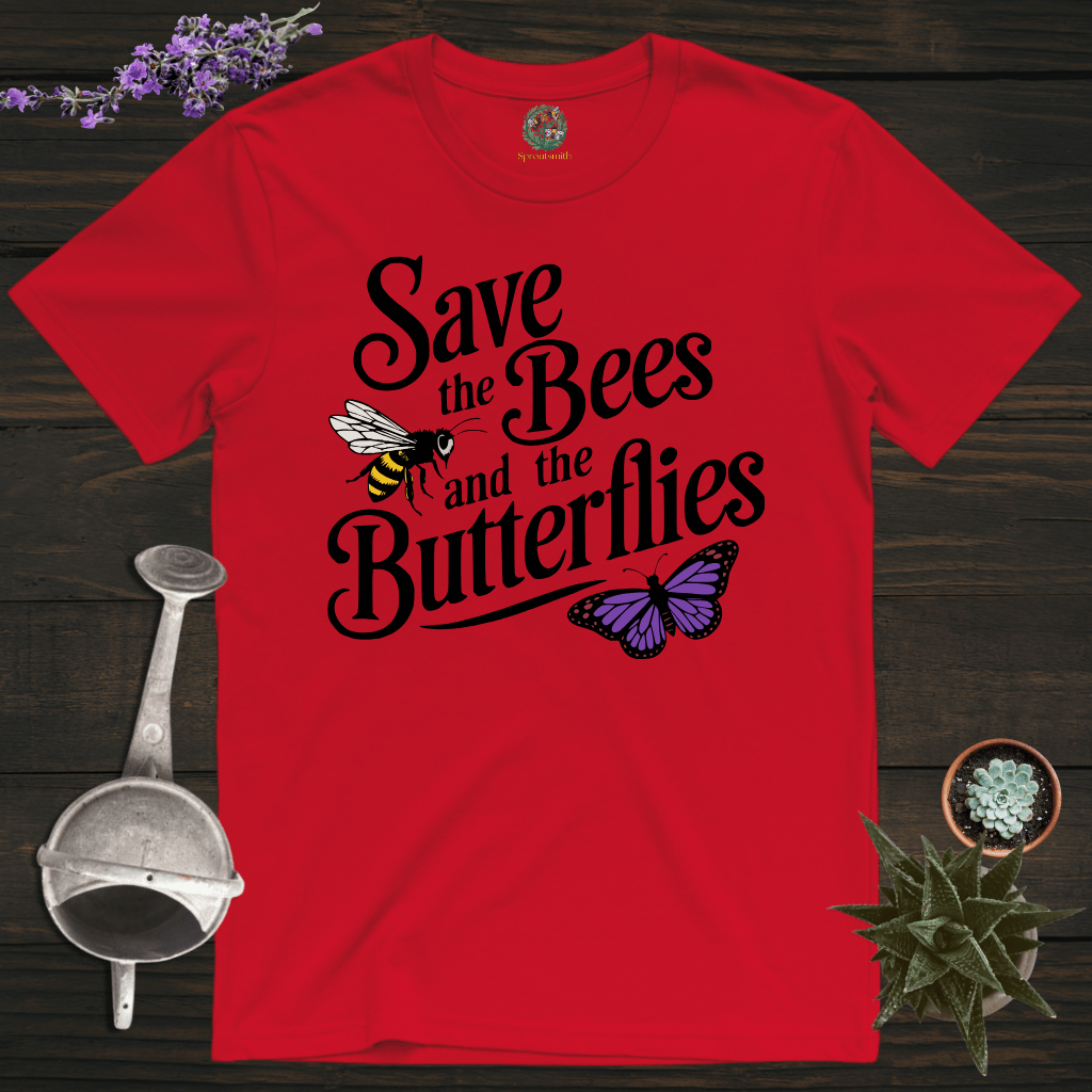 Sproutsmith T-Shirt Red / S Bees and Butterflies T-Shirt