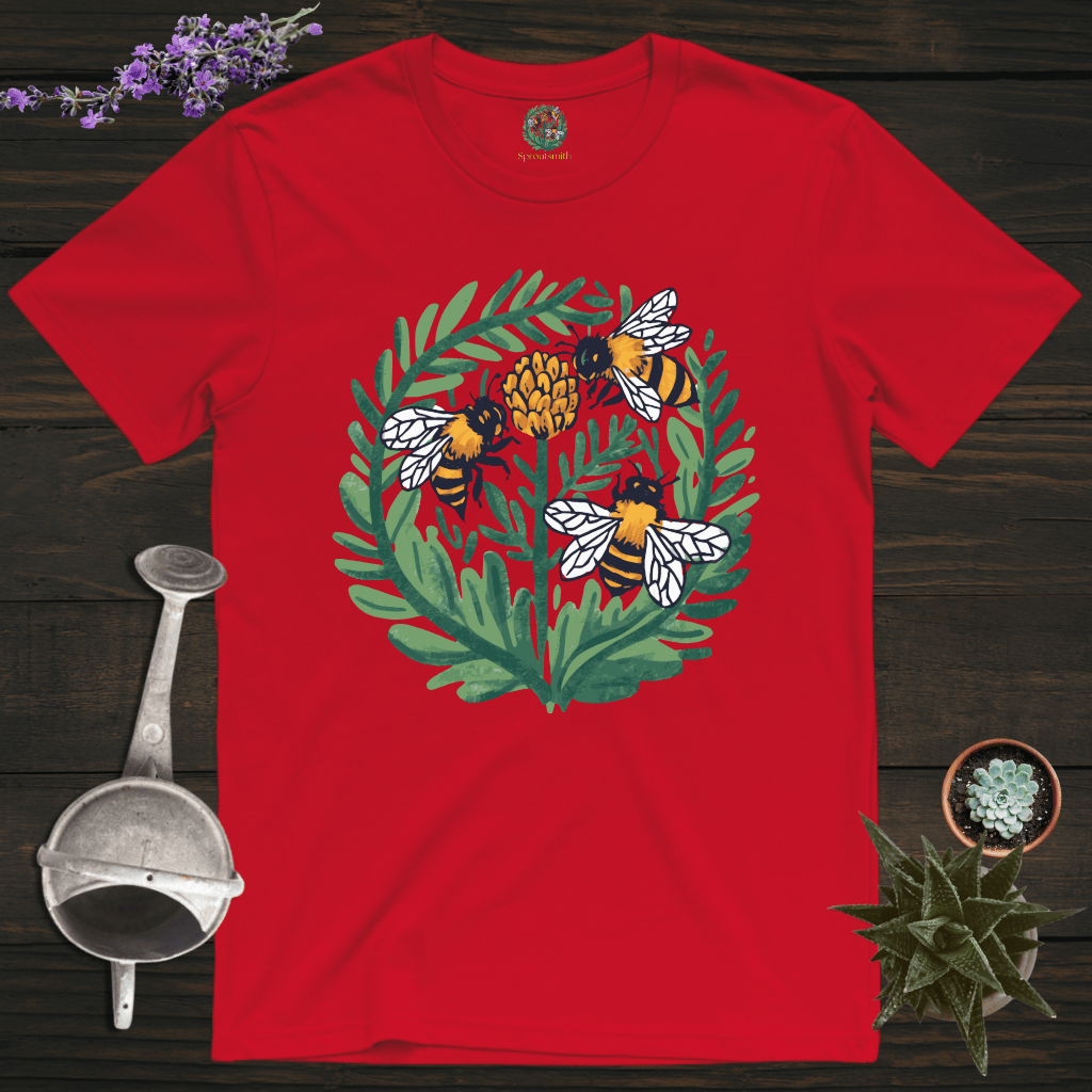 Sproutsmith T-Shirt Red / S Busy Bees T-Shirt