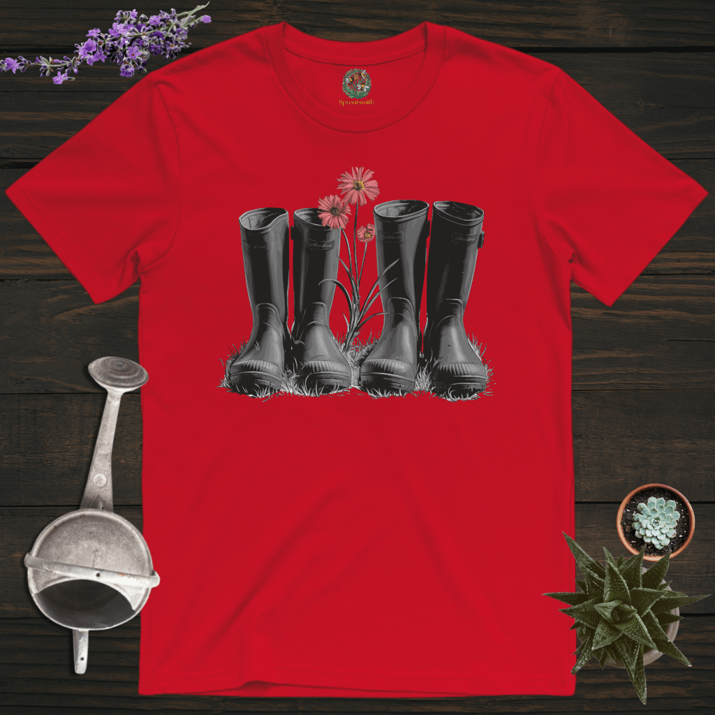 Sproutsmith T-Shirt Red / S Couple of Wellies T-Shirt