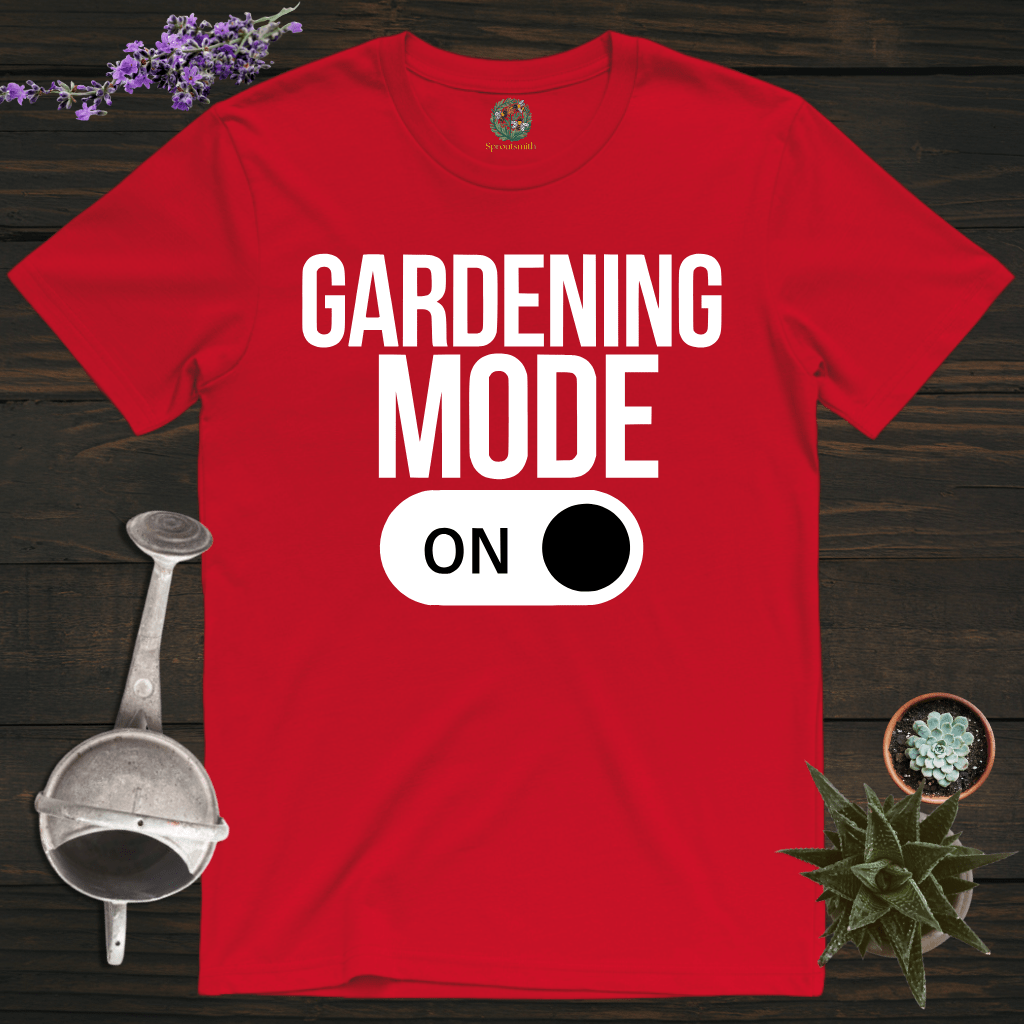 Sproutsmith T-Shirt Red / S Gardening Mode On T-Shirt