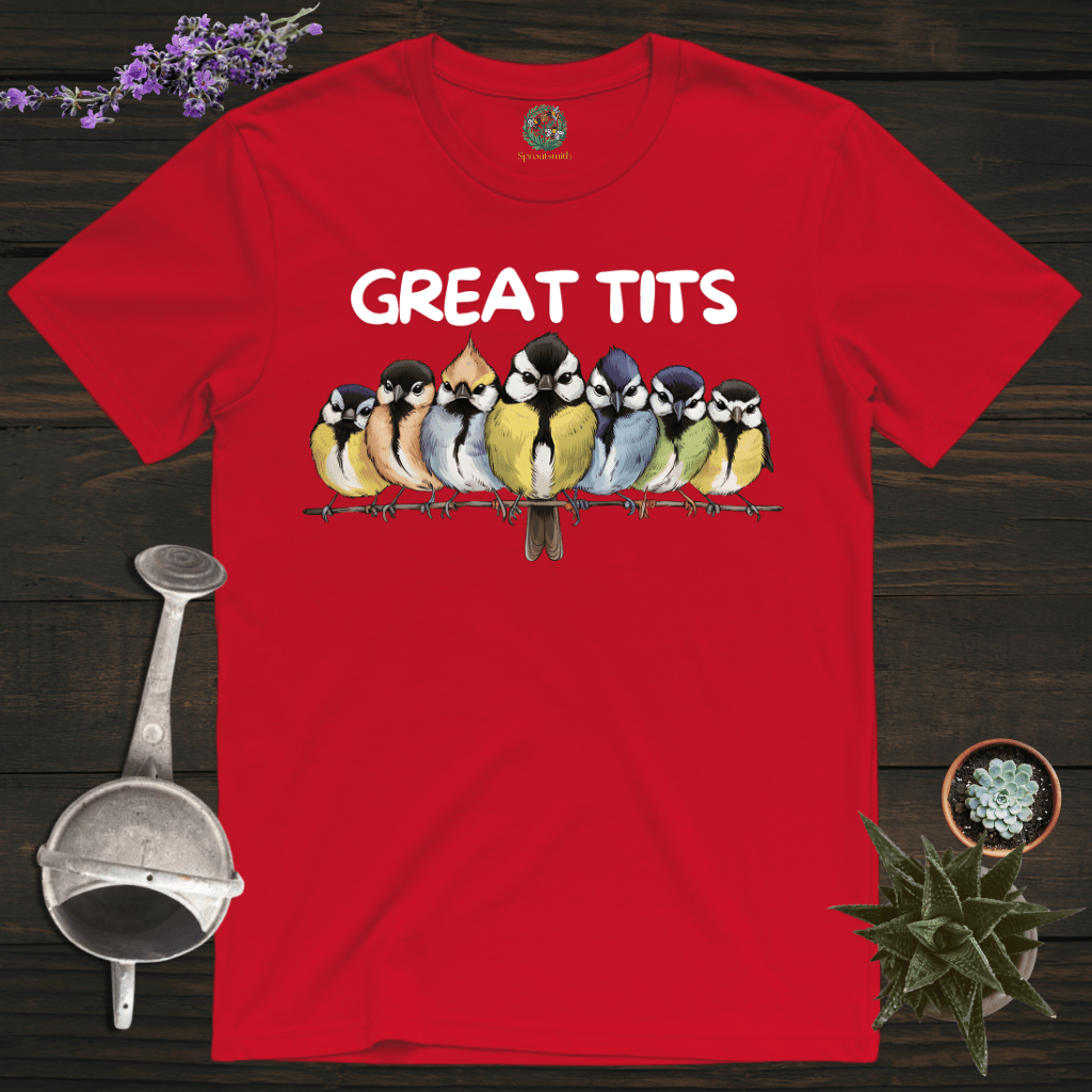 Sproutsmith T-Shirt Red / S Great Tits T-Shirt