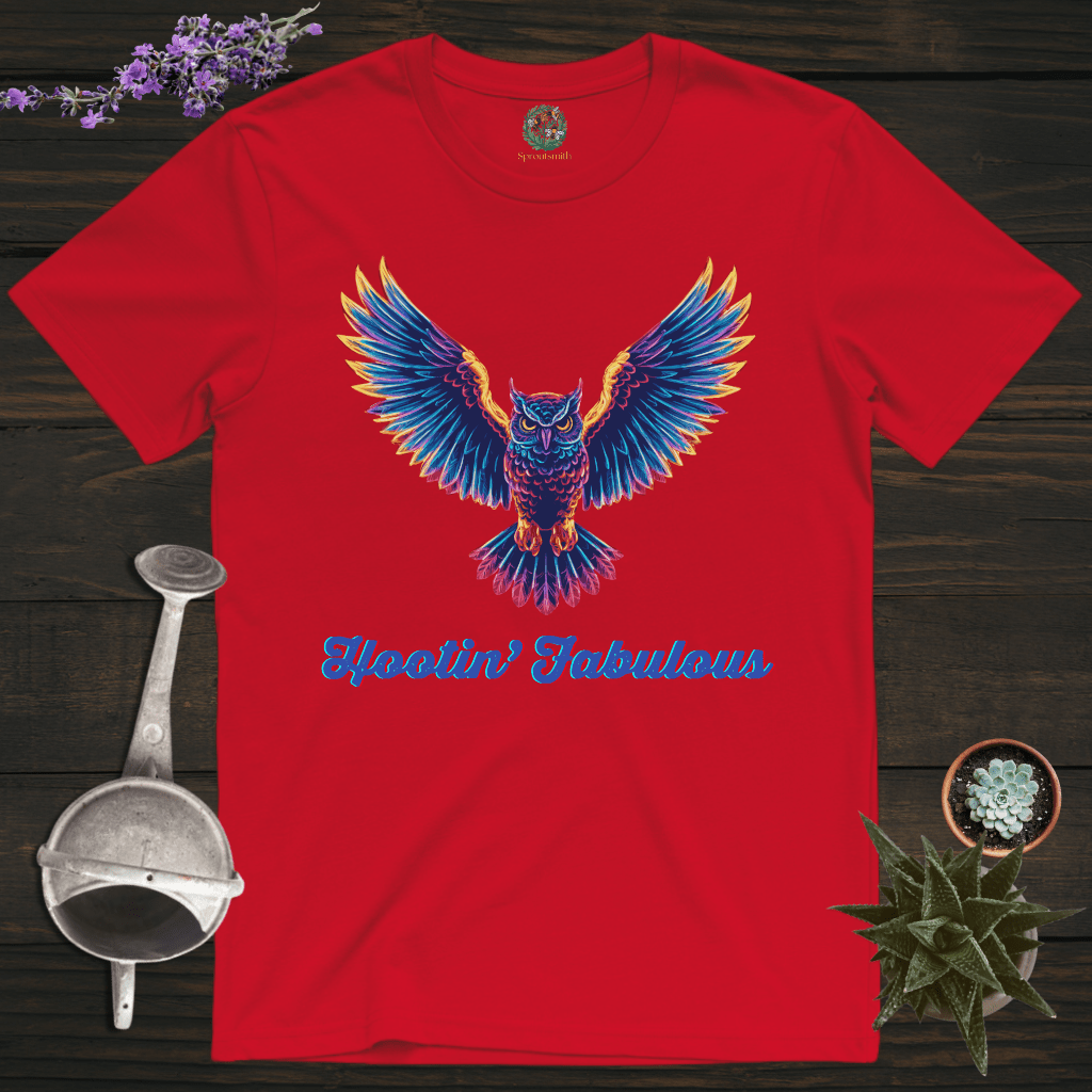 Sproutsmith T-Shirt Red / S Hootin' Fabulous T-Shirt