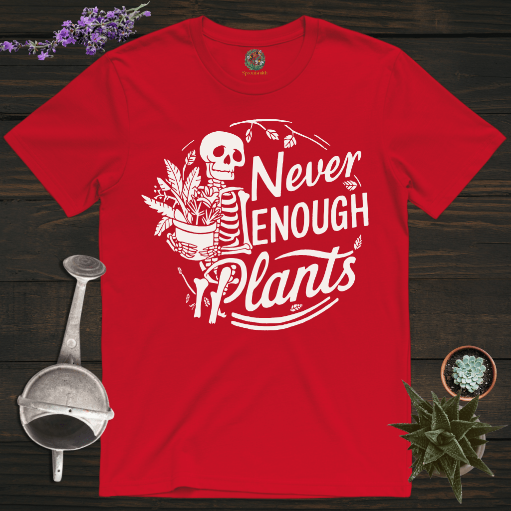 Sproutsmith T-Shirt Red / S Never Enough Plants T-Shirt