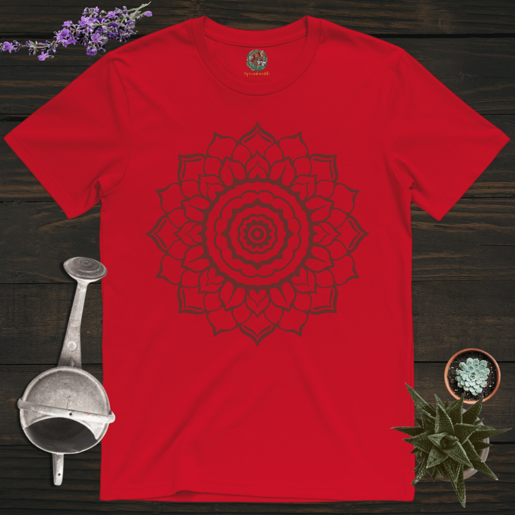 Sproutsmith T-Shirt Red / S Rose Mandala T-Shirt