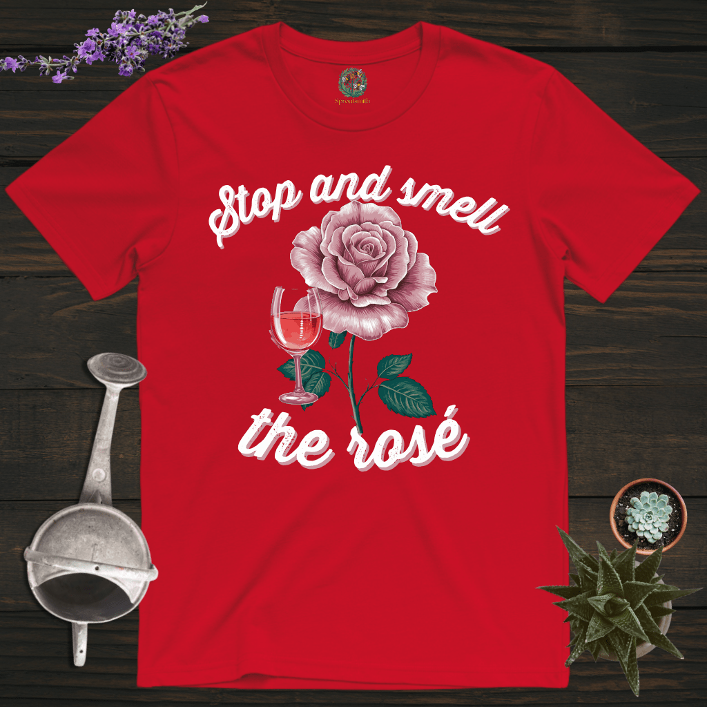 Sproutsmith T-Shirt Red / S Smell the Rosé T-Shirt