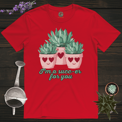 Sproutsmith T-Shirt Red / S Succ-er For You T-Shirt