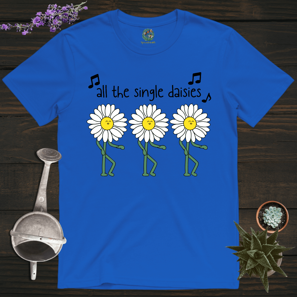 Sproutsmith T-Shirt Royal / S All the Single Daisies T-Shirt