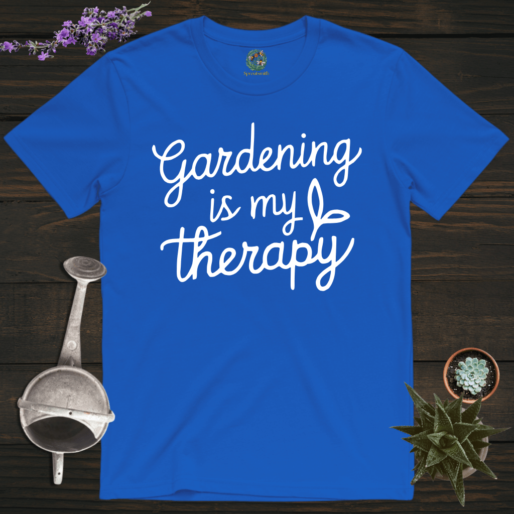 Sproutsmith T-Shirt Royal / S Gardening is my Therapy T-Shirt
