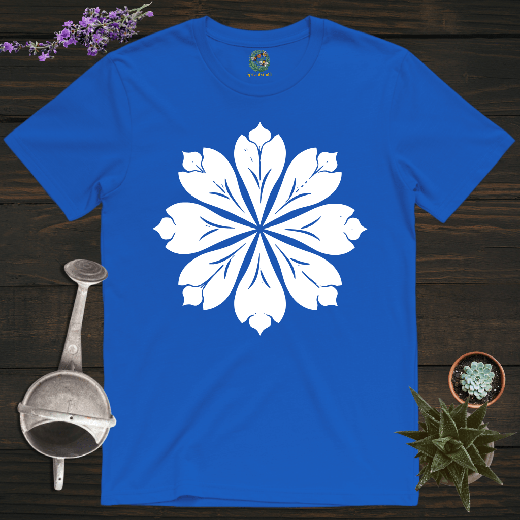 Sproutsmith T-Shirt Royal / S Leaf Motif T-Shirt