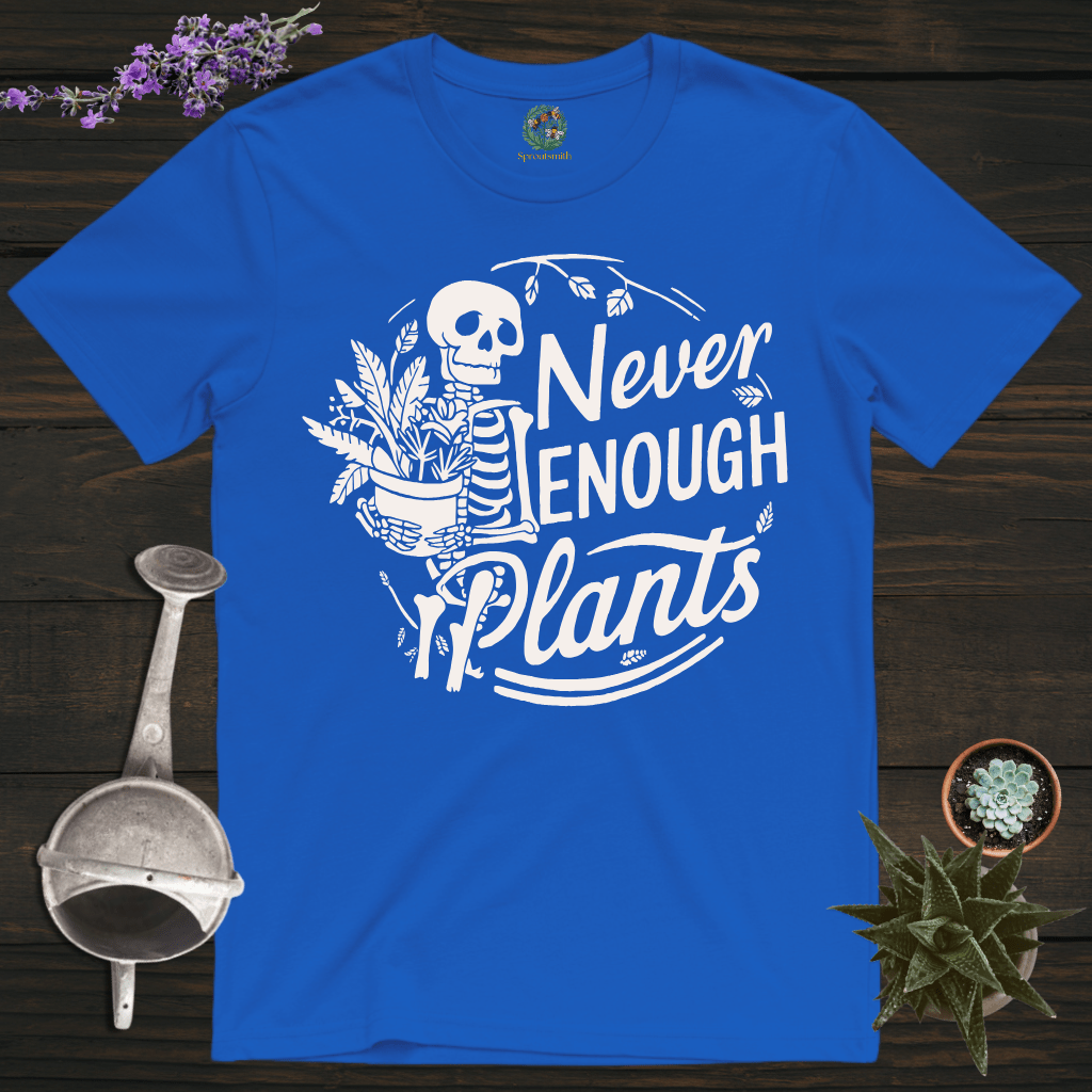 Sproutsmith T-Shirt Royal / S Never Enough Plants T-Shirt