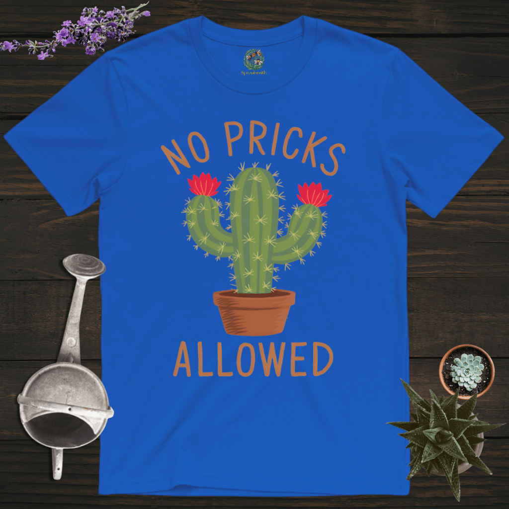 Sproutsmith T-Shirt Royal / S No Pricks Allowed Cactus T-Shirt