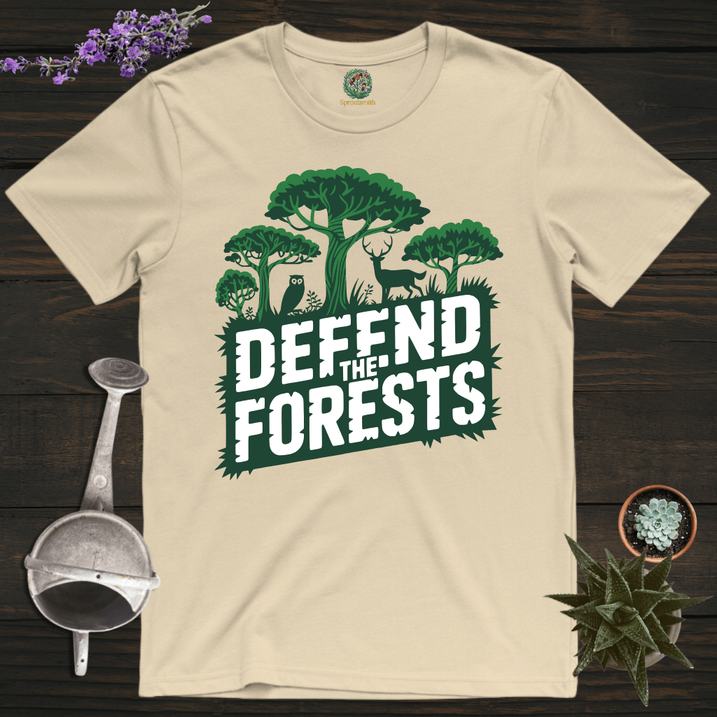 Sproutsmith T-Shirt Sand / S Defend the Forests T-Shirt