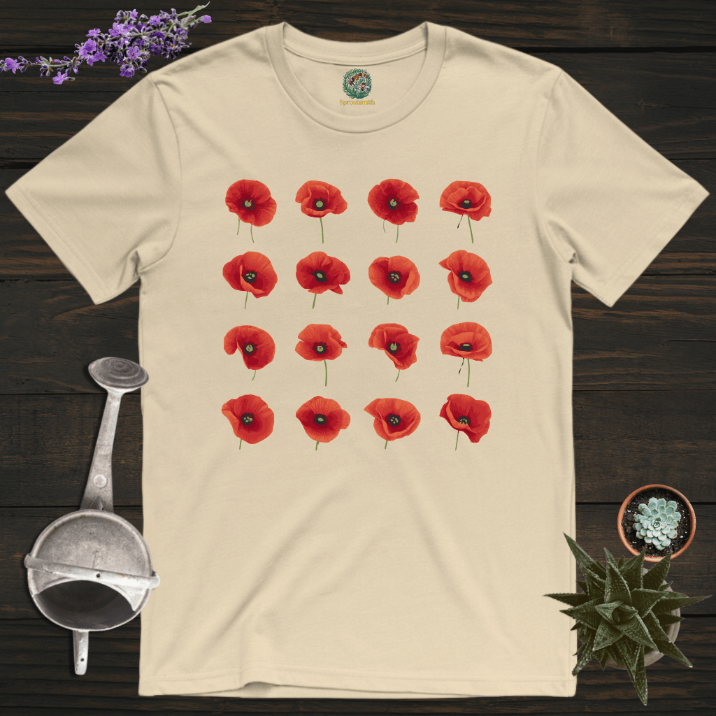 Sproutsmith T-Shirt Sand / S Poppies T-Shirt