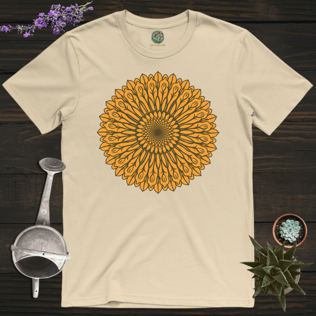 Sproutsmith T-Shirt Sand / S Sunflower Mandala T-Shirt