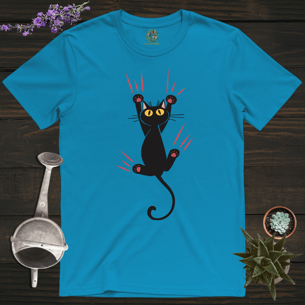 Sproutsmith T-Shirt Sapphire / S Don't Let Go Cat T-Shirt