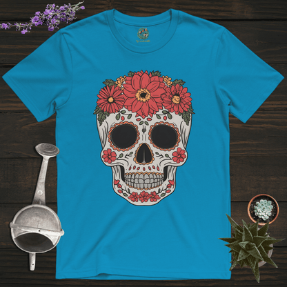 Sproutsmith T-Shirt Sapphire / S Floral Skull T-Shirt