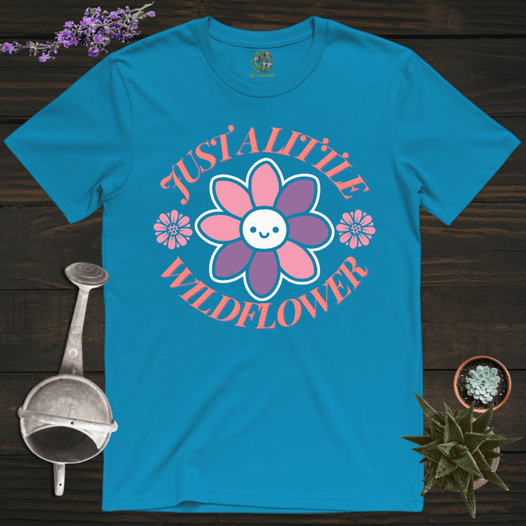 Sproutsmith T-Shirt Sapphire / S Just a Little Wildflower T-Shirt