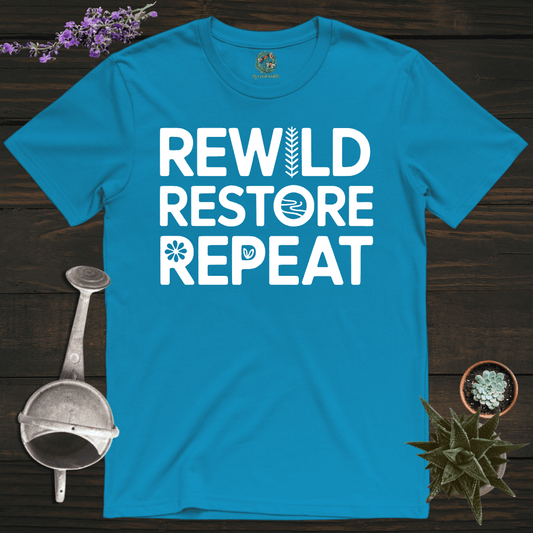 Sproutsmith T-Shirt Sapphire / S Rewild Restore Repeat T-Shirt